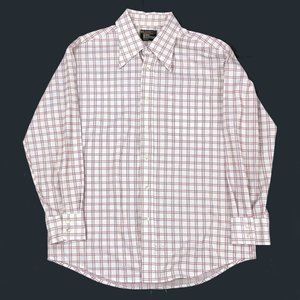 VTG TownCraft 70s Lightweight Plaid Shirt Disco